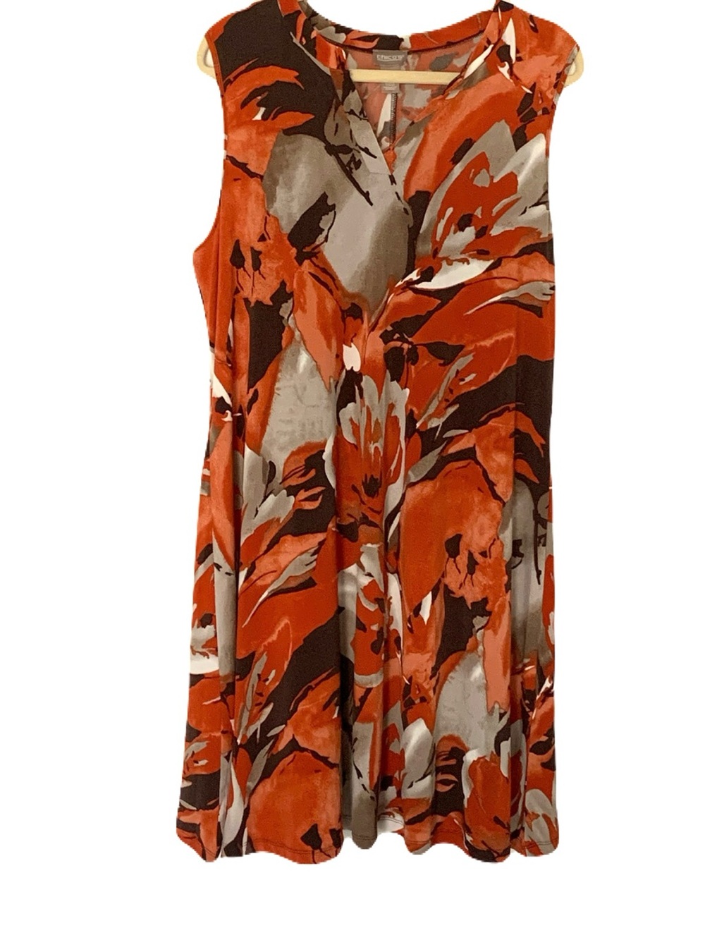 NEW Chico’s Size 2/Large Abstract Watercolor Rockledge Sleeveless Shift Dress
